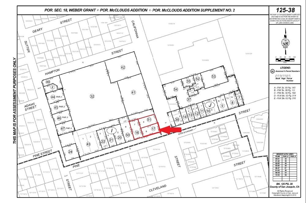 Redevelopment Opportunity 3 Parcels: 2315 N. California St., and 425 E. Pine St. , Stockton, CA 95204